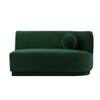 Izza Velvet 4 Seater Sofa in Green Colour