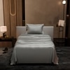 Stoa Paris Single Bedsheet with 1 Pillow Cover sheet with Harbour Mist Grey