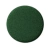 Doe Buck Premium Boucle Round Ottoman in Matte Green Colour with Polished Gold Legs