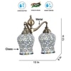 Devansh Metal Electric Wall Light in Multi Colour with Multi Shade Count of 2 Lights