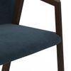Dorothy Fabric Accent Chair In Blue Colour