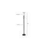 Edie Black Glass Shade Floor Lamp