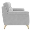 Niwara Velvet 3 Seater  sofa in Grey Color