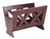 Mika Solid Wood Magazine Rack in Walnut