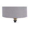 Morgan Grey cotton & solid wood table lamp