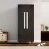 Hexa Red Wooden 2 Door Wardrobe with Drawer and Hanging Space in Flower Wenge Colour