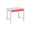 Mystica Kids Solid Wood Study Desk with Drawer in Ivory Strawberry Pink Colour