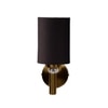 Devansh Metal Electric Wall Light in Gold Colour with Black Shade Count of 1 Light