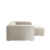 Elegantedge Wood Left Aligned 2-Seater With Upholstery Non Storage Sofa In White Colour