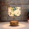 Magnolia Multicolor cotton & solid wood table lamp
