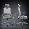 Kepler Brooks Eterna High Back Premium Office Chair in Grey Colour