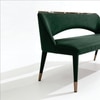 The Avenue Metal Settee in Green Colour
