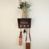 Estelle Wooden Wall Shelf Organiser With Key Holders
