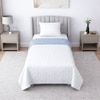 White and Grey Shade Floral Dohar Pure Cotton Single Bed Reversible