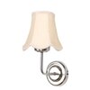Devansh Steel Cotton Wall Mounted Lamp With Cotton Off White Shade