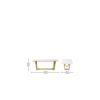 Linden Coffee Table In Stainless Steel Mirror Gold Finish
