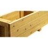 Wooden Slim Herb Planter with Divider Natural 120 cm