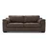 Trissino 3 Seater Luxury Italian Leather Sofa In French Roast