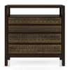 Masai Solid Wood Chest Of Drawers In American Walnut Finish With 2 Tone Finish