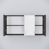 4 Doors Modular Wall Mounted Kitchen Cabinet With Adjustable Shelf In Highland Pine Finish
