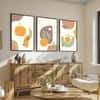 The Castle Decor Boho Abstract Botanical Wall Art Set of 3 Design 14 11x17 Inch