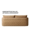 Cozychic Wood 3 Seater With Upholstery Non Storage Sofa In White Colour