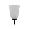 Devansh Metal Electric Wall Light in black Colour with White Shade Count of 1 Light