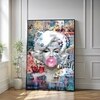 The Castle Decor Abstract Pop Art Woman Wall Art Framed Painting 20x30 Inch