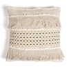 Muted Fringed Cushion Cover