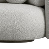 Lavishlounge Wood 3 Seater With Upholstery Non Storage Sofa In White Colour
