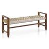 Fijara Solid Wood 2 Seater Bench In Teak Finish