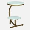 Metality Metal Side Table in Gold Colour