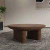 Ribbed Coffee Table Brown