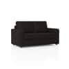 Apollo Compact High Back 2 Seater  Fabric Sofa In Deep Brown Velvet Colour