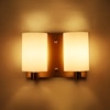 Eliante Modern Wall Lights Mild Steel & Glass Material Antique Gold & White Finish