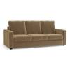 Apollo Compact Sofa Set (Colour : Fawn Velvet, Cushion : Hard, Back Type : High Back, Seater : 3+1+1)
