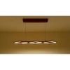 Awry 36 Brown Wooden LED Hanging Lamp