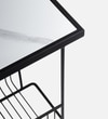 Black Metal Side Table in Black Colour