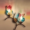 Devansh Metal Electric Wall Light in Gold Colour with Multi Shade Count of 2 Lights