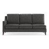 Abbey Sectional Sofa (Colour : Steel, Cushion : Hard, Seater : Right Aligned 3 Seater + Right Aligned Chaise)