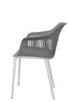 Kepler Brooks Senora Cafeteria Dining Chair in Grey Colour