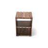Arista Sheesham Wood Bedside Table in Teak Finish