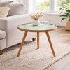 Grove wood Table  Large by De Maison Decor in Classical Design in Green Finish