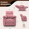 Helios Fabric One Seater Motorised Recliner in Dusty Mauve Colour