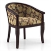 Florence Lounge Chair in Mahagony Finish and Chintz Floral Colour