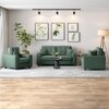 Payton 1 Seater Fabric Sofa in Fern Green Colour