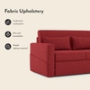 Camden Compact 3 Seater Pull Out Sofa cum Bed In Salsa Red Colour