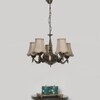 Devansh Wood Wall Mounted Lamp With Off-White Cotton Shade