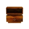 Kaka Solid Wood Bedside Table in Honey Finish