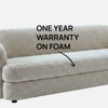 Stylishsimplicity Wood 3 Seater With Upholstery Non Storage Sofa In Beige Colour